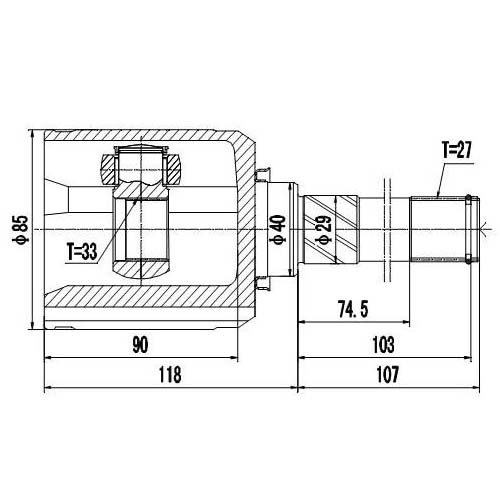 Z87623R — ZIKMAR — Шрус Внутренний