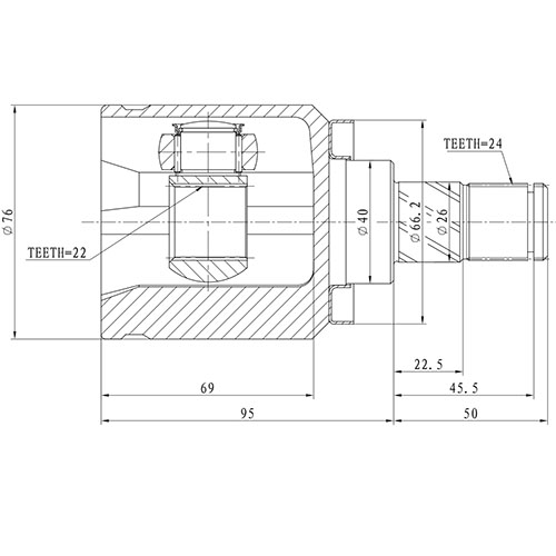 Z87639R — ZIKMAR — Шрус Внутренний