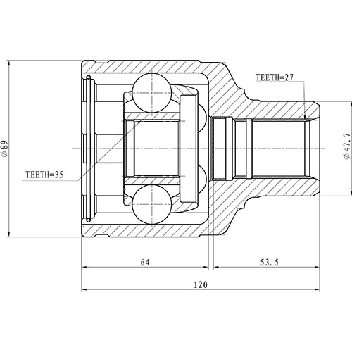 Z87697R — ZIKMAR — Шрус Внутренний