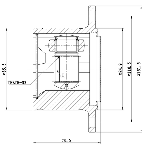 Z87713R — ZIKMAR — Шрус Внутренний