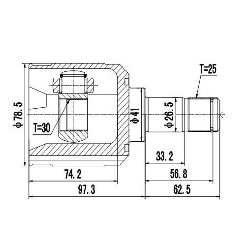 Z87722R — ZIKMAR — Шрус Внутренний