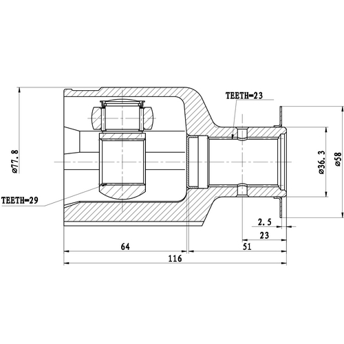 Z87725R — ZIKMAR — Шрус Внутренний