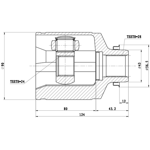 Z87755R — ZIKMAR — Шрус Внутренний