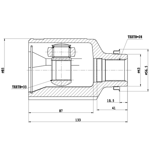 Z87757R — ZIKMAR — Шрус Внутренний