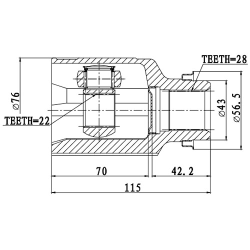 Z87763R — ZIKMAR — Шрус Внутренний