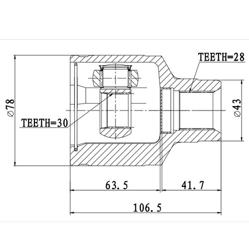 Z87776R — ZIKMAR — Шрус Внутренний