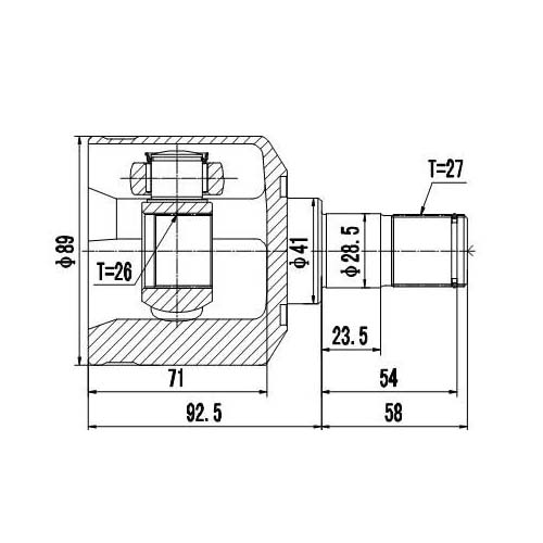 Z87802R — ZIKMAR — Шрус Внутренний