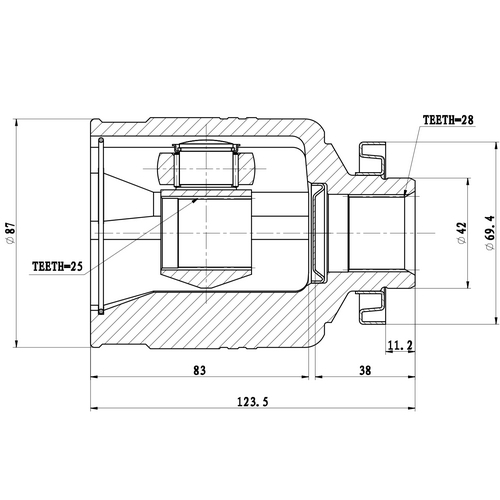 Z87813R — ZIKMAR — Шрус Внутренний