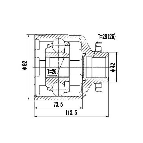 Z87817R — ZIKMAR — Шрус Внутренний