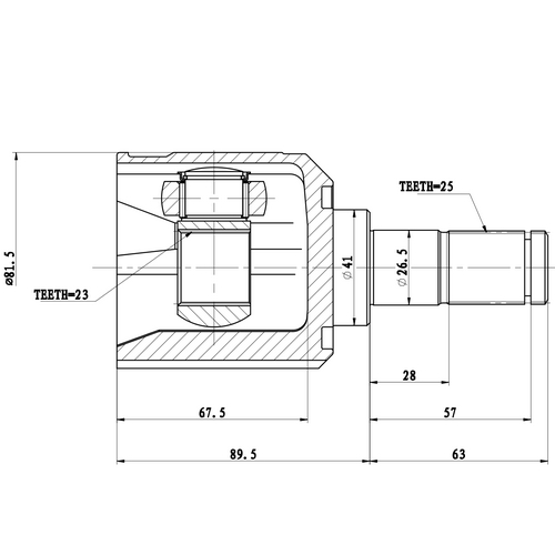 Z87818R — ZIKMAR — Шрус Внутренний