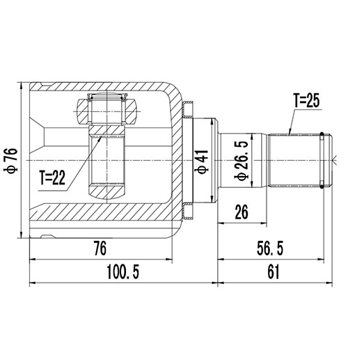 Z87840R — ZIKMAR — Шрус Внутренний