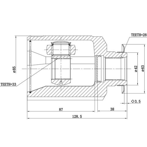 Z87849R — ZIKMAR — Шрус Внутренний