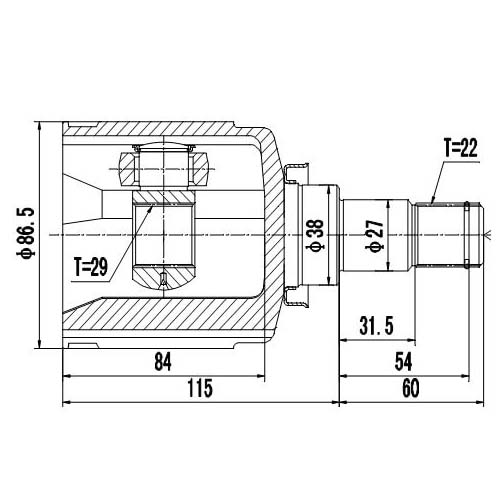 Z87850R — ZIKMAR — Шрус Внутренний