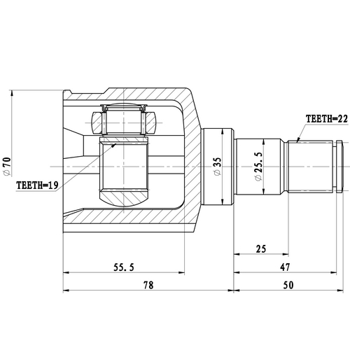 Z87851R — ZIKMAR — Шрус Внутренний