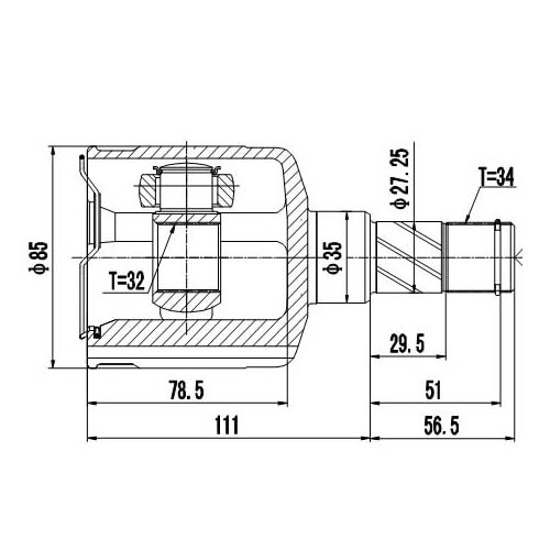 Z87854R — ZIKMAR — Шрус Внутренний