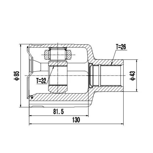 Z87855R — ZIKMAR — Шрус Внутренний