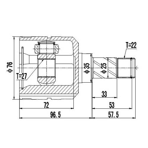 Z87856R — ZIKMAR — Шрус Внутренний