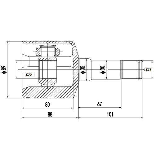 Z87859R — ZIKMAR — Шрус Внутренний