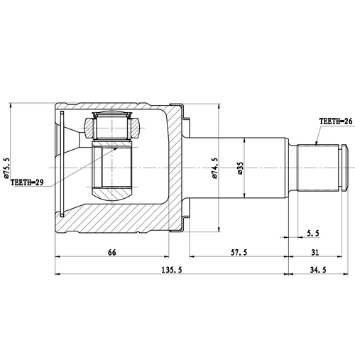 Z87891R — ZIKMAR — Шрус Внутренний