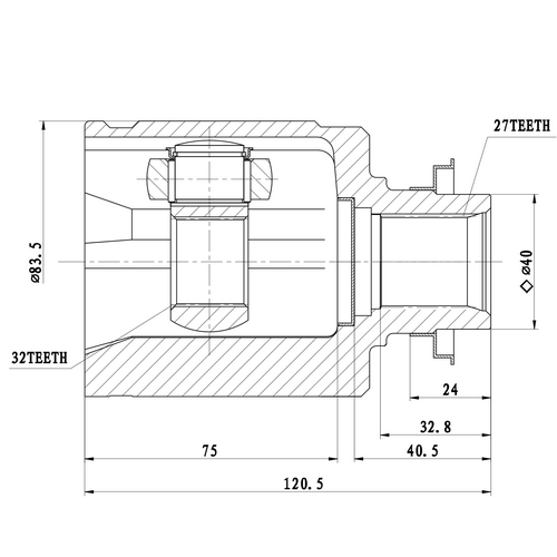 Z87900R — ZIKMAR — Шрус Внутренний