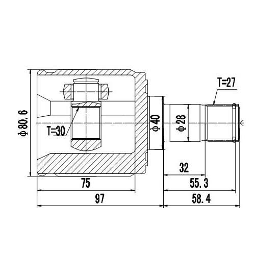 Z87902R — ZIKMAR — Шрус Внутренний