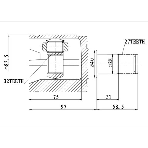 Z87903R — ZIKMAR — Шрус Внутренний