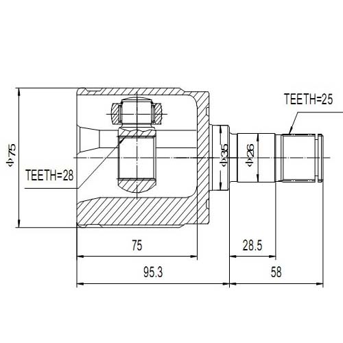 Z87907R — ZIKMAR — Шрус Внутренний