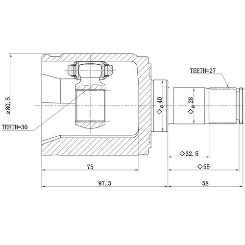 Z87913R — ZIKMAR — Шрус Внутренний