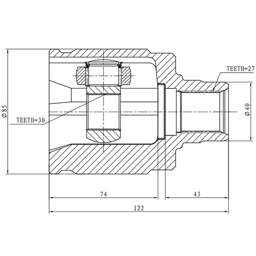 Z87921R — ZIKMAR — Шрус Внутренний