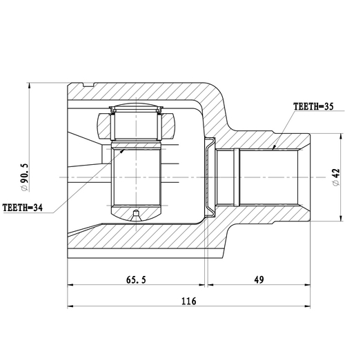 Z87938R — ZIKMAR — Шрус Внутренний