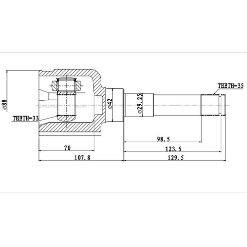 Z87939R — ZIKMAR — Шрус Внутренний