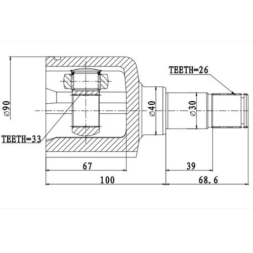 Z87941R — ZIKMAR — Шрус Внутренний