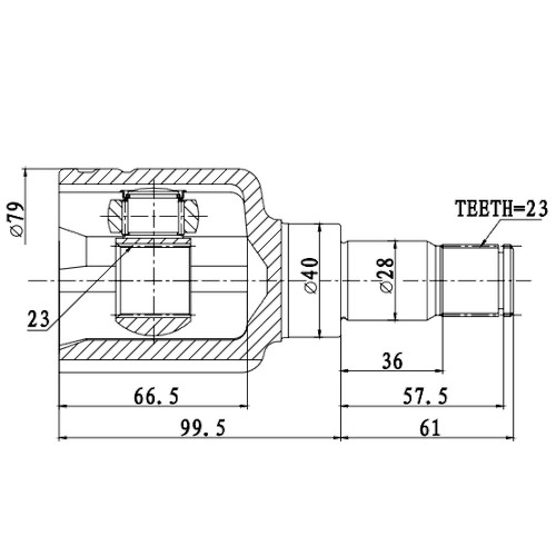 Z87945R — ZIKMAR — Шрус Внутренний