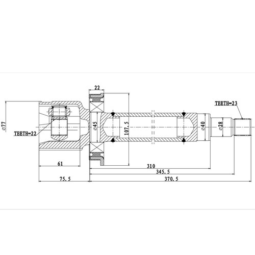 Z87949R — ZIKMAR — Шрус Внутренний