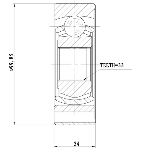 Z87963R — ZIKMAR — Шрус Внутренний