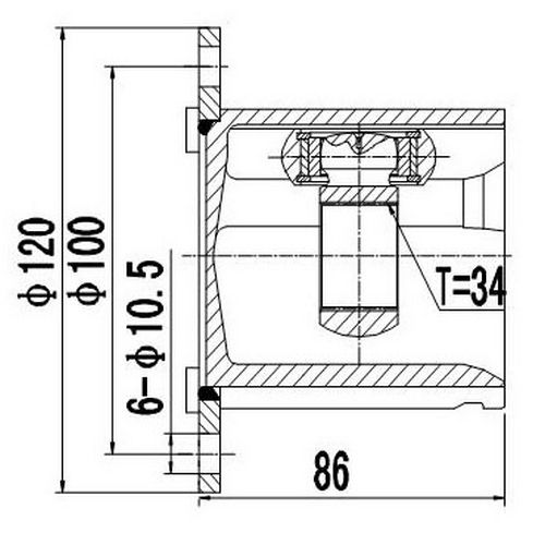 Z87973R — ZIKMAR — Шрус Внутренний