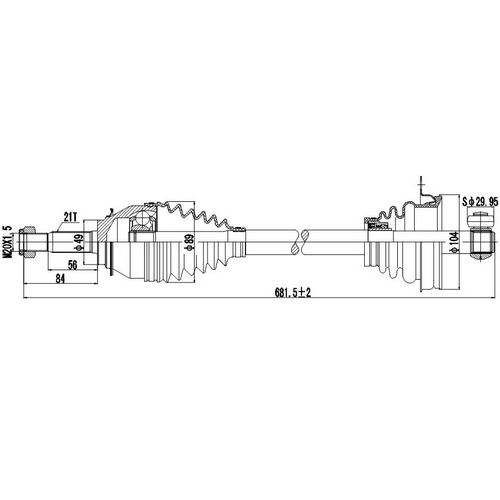 Z88016R — ZIKMAR — Привод Передний