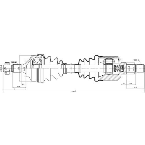 Z88027R — ZIKMAR — Приводной вал