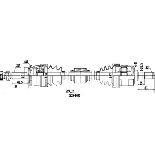 Z88053R — ZIKMAR — Приводной вал