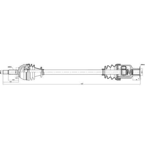 Z88071R — ZIKMAR — Приводной вал