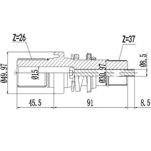 Z88089R — ZIKMAR — Приводной вал