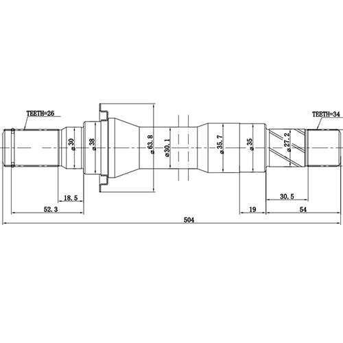 Z88103R — ZIKMAR — Полуось