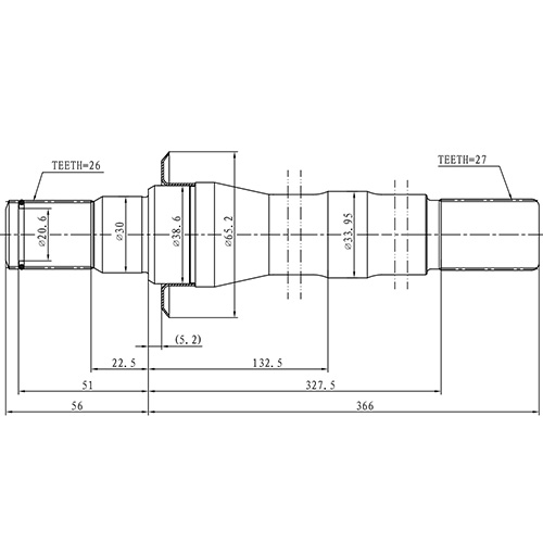 Z88128R — ZIKMAR — Полуось