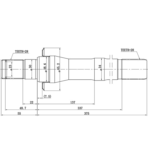 Z88129R — ZIKMAR — Полуось