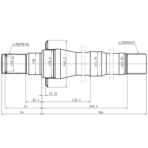 Z88130R — ZIKMAR — Полуось