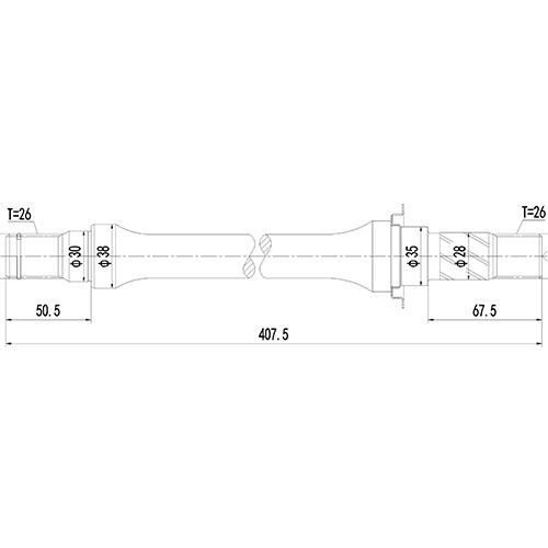 Z88162R — ZIKMAR — Полуось