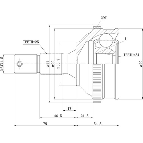 Z88301R — ZIKMAR — Шрус Наружный