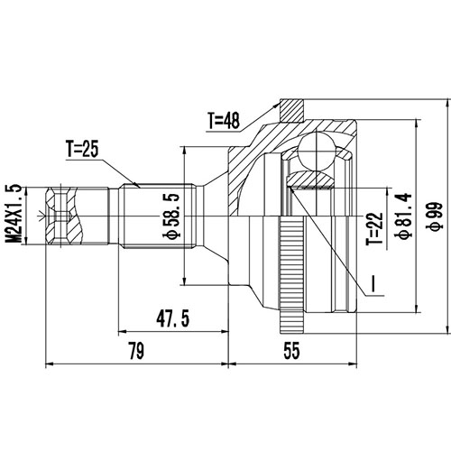 Z88302R — ZIKMAR — Шрус Наружный