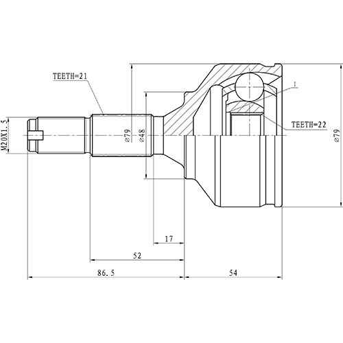 Z88305R — ZIKMAR — Шрус Наружный