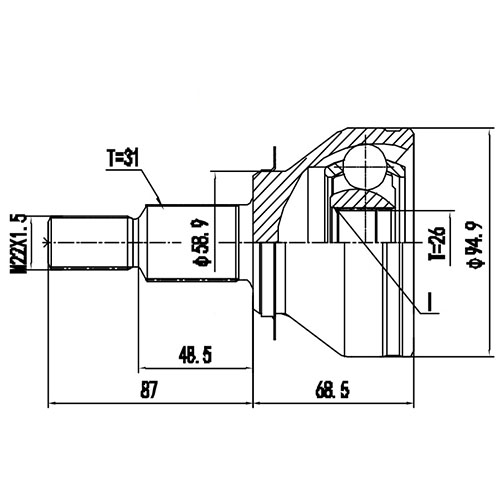 Z88306R — ZIKMAR — Шрус Наружный